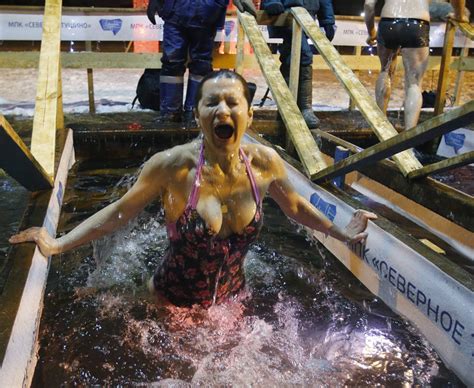 Crazy Russians The Bonkers Festival Where People Plunge Into Icy Water