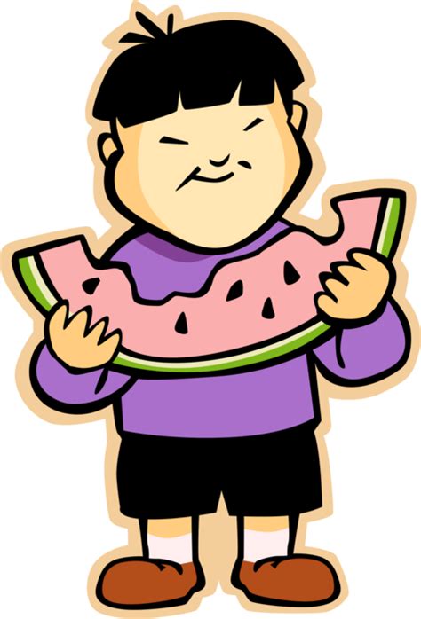 Eat Clipart Child Food Cartoon Boy Eating Png Download Full Size