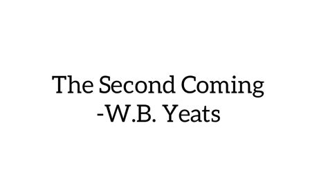 The Second Coming William Butler Yeats Line By Line Youtube