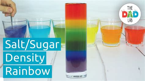 How To Make Salt Or Sugar Water Density Rainbow Tower Simple Kids