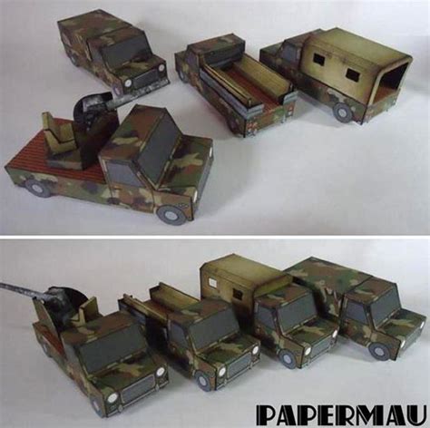 Military Vehicles Papercraft Paperized Crafts