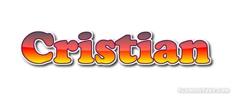 Cristian Logo Herramienta De Diseño De Nombres Gratis De Flaming Text
