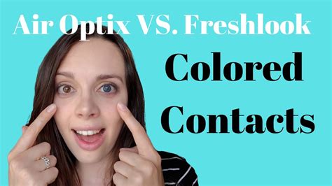 Air Optix Colors Vs Freshlook Colorblends Colored Contacts On Brown