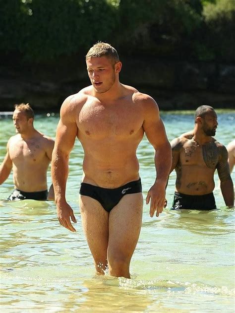 Rugby Player George Burgess In A Speedo People I Admire Pinterest Rugby Players And Gay