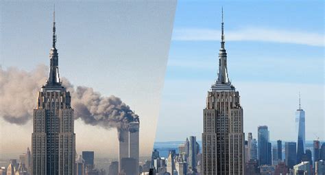 911 Sights Then And 16 Years Later