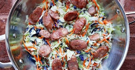 Posted by snow (powers) charpentier on march 1, 2014. Sausage & Slaw - Quick and Easy Stir-Fry | Smoked sausage ...