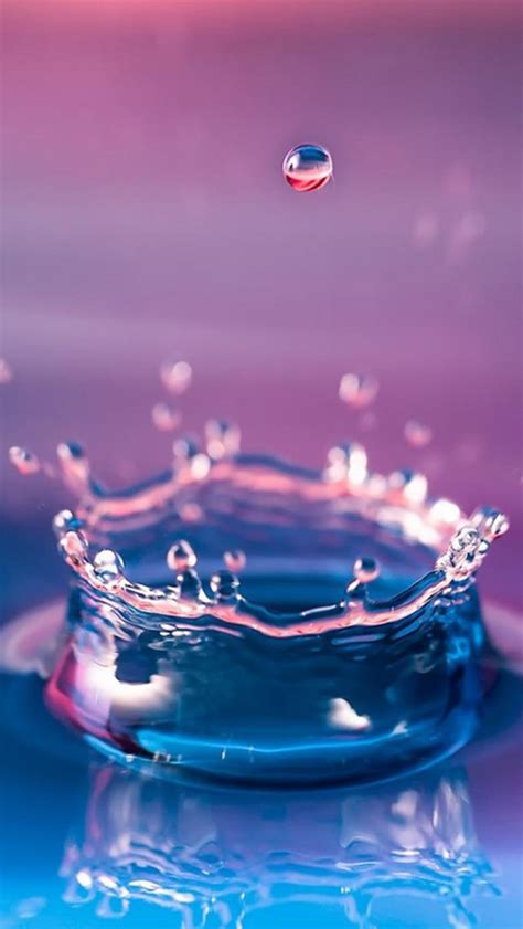 Abstract Macro Droplet Water Splash Iphone Wallpapers Free Download