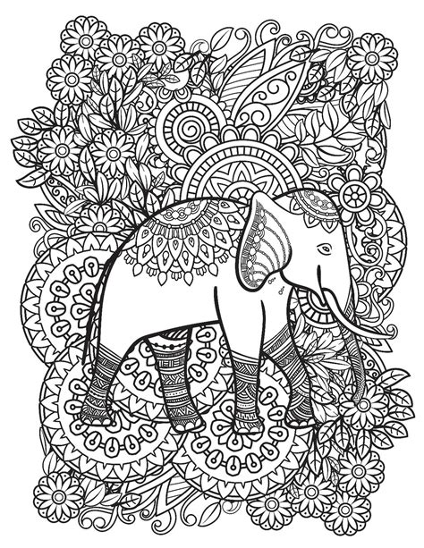 Elephant Coloring Pages 12 Free And Fun Printable Elephant