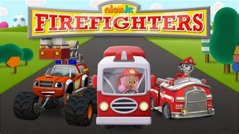Nick Jr Firefighters Paw Patrol Bubble Guppies Blaze And The Monster