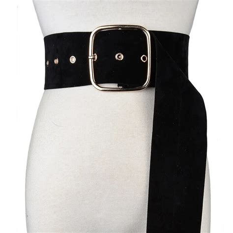 Fashion Simple Alloy Buckle Female Belt Genuine Leather Wide Belts For