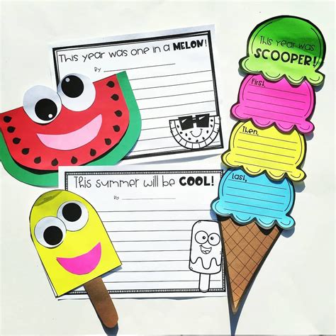 End of the year countdown craft. Fun and easy writing crafts for end of the year and summer! All craft templates and a variety of ...