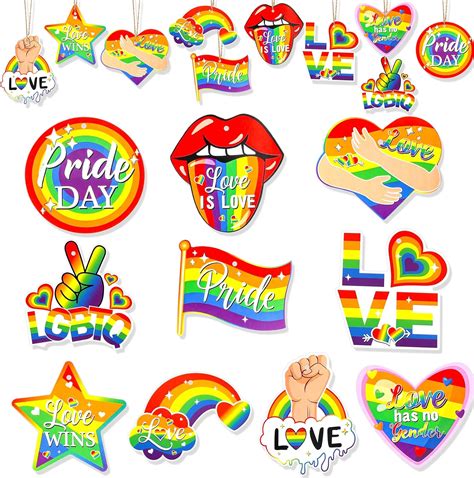 Amazon Com HOWAF Gay Pride Hanging Ornaments Pride Day Hanging