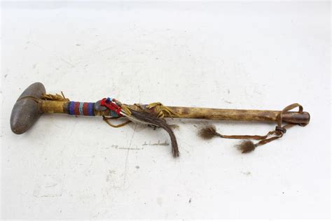 Striking, piercing, cutting, defense knives were an important cutting tool for native americans. Native American Stone Tomahawk Weapon | Property Room