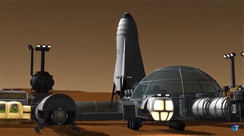 Spacex Its Spaceship At Mars Base Alpha By Mark Thrimm Human Mars