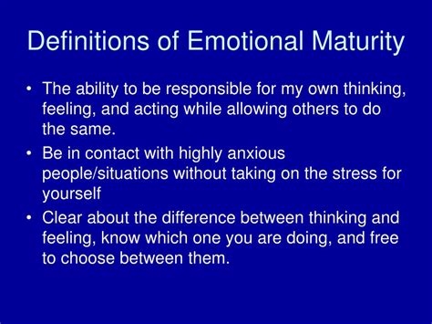 Ppt Moving Towards Emotional Maturity In Helping Relationships