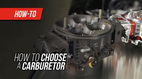 How To Choose A Carburetor Youtube