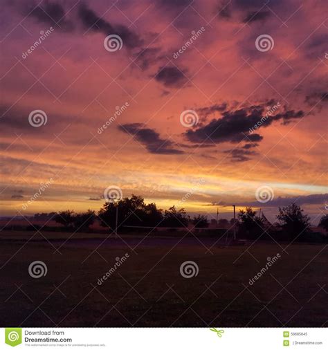 Beautiful Sundown Stock Image Image Of Sundown Cloud 59685845