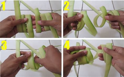 Cara membuat ketupat paling mudah.. - Keahlian Tangan Manusia