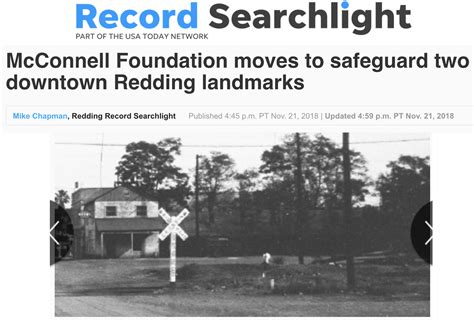 Record Searchlight Mcconnell Foundation Moves To Safeguard Two