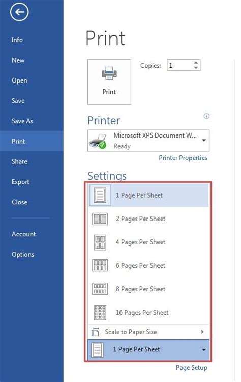 Printing Documents In Word 2013 Tutorials Tree Learn Photoshop