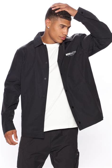Novamen Coaches Jacket Black Fashion Nova Mens Jackets Fashion Nova