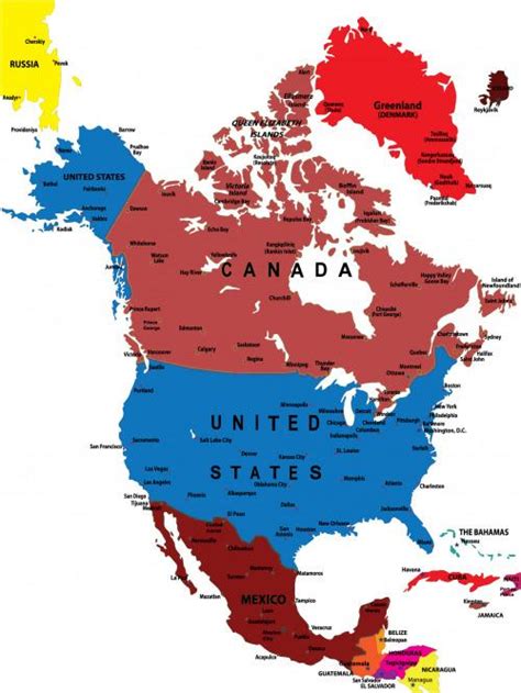 List Of North American Countries With Population Areas And Capital 2023