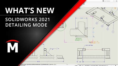 Whats New In Solidworks 2021 Detailing Mode Youtube