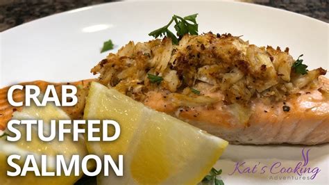 My kiddos loved the salmon! Crab Stuffed Salmon Recipe - KatsCooking - YouTube