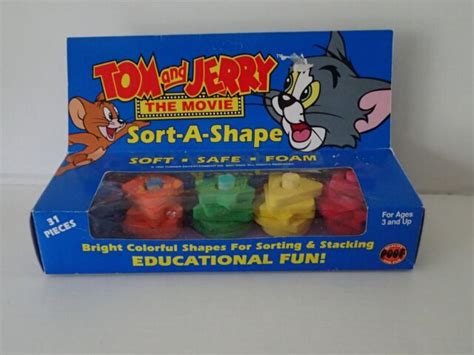 1992 Tom And Jerry The Movie Sort A Shape Sorting And Stacking Foam