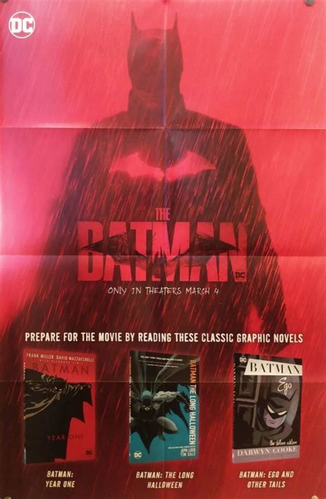 The Batman Folded Promo Poster 24x36 Dc 2022 New Fp377 Comic