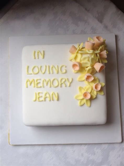 Loving Memory Death Anniversary Cake Design Celebrating While