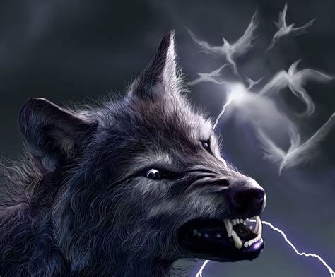 Lightning Wolf Wallpapers Wallpaper Cave