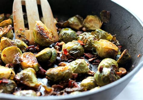 This year i will be sharing. Maple-Roasted Brussels Sprouts with Bacon + Toasted ...