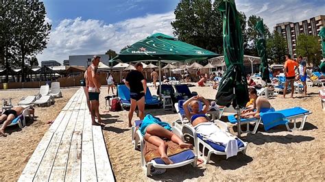 K Romania Constanta Mamaia Beach Black Sea June Walk On The Beach Youtube