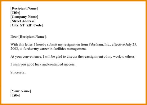 Resignation Email Template Fabtemplatez