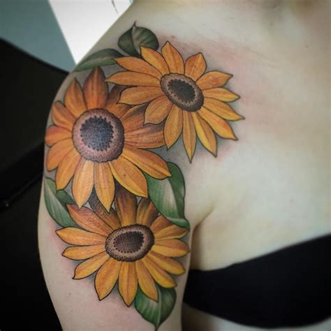 Sunflower Shoulder Tattoo Designs Ideas And Meaning Tattoos For You
