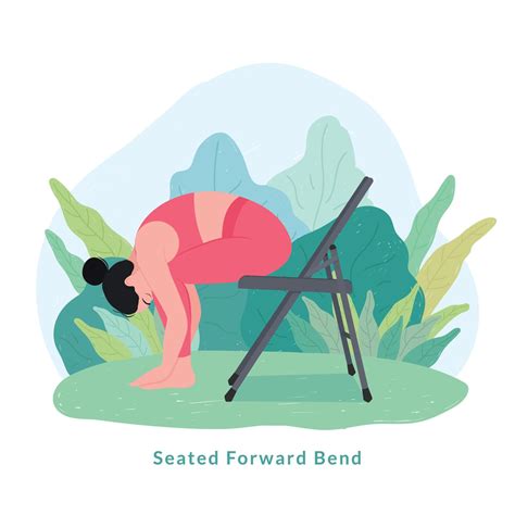 Seated Forward Bend Yoga Pose Young Woman Woman Doing Yoga For Yoga