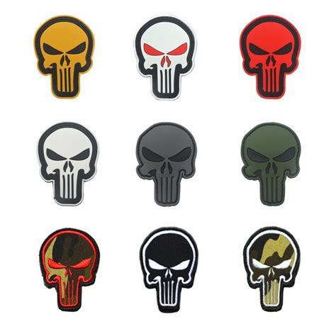 Warrior Punisher Skull Navy Seal Patch Military Army Tactical Combat Sniper Patches Badges For