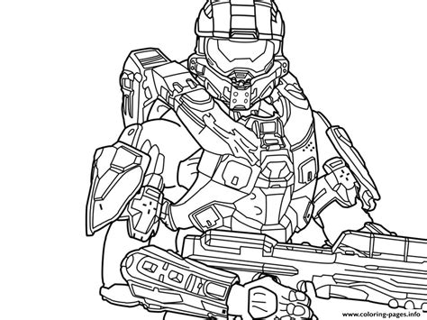 Halo 5 Coloring Pages Coloring Home