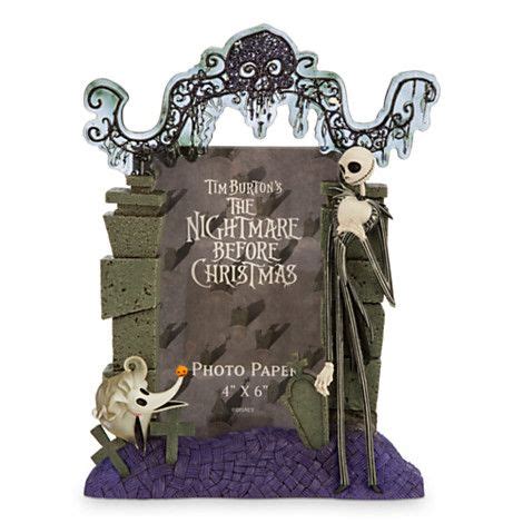 #holiday decor #christmas tree #nightmare before christmas #not done yet #father christmas #st. Jack Skellington Sculptured Photo Frame | Disney decor ...