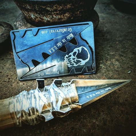 Grim Workshop Survival Cards Tool Necklaces And Micro Tools