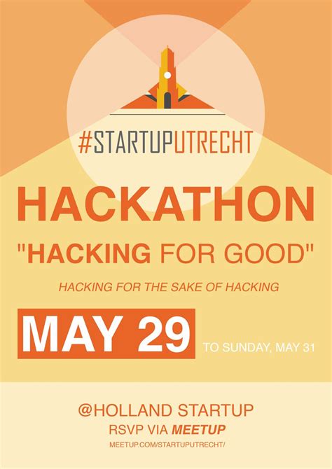 Startuputrecht Hackathon Film Poster Design Typography Poster Design Hackathon Poster Event