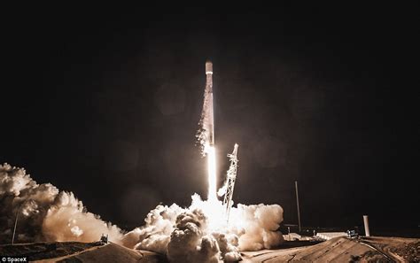 Elon Musk launches the first of his internet satellites | Daily Mail Online