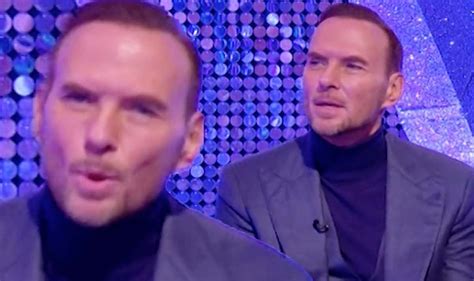 Strictly Star Matt Goss Admits Its Good He Left Before Halloween Due To Health Issue