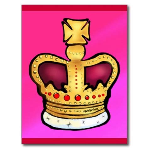 Diamond Jubilee Crown Gorgeous Drawing Postcard Postcard