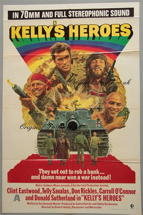 Kellys Heroes Original Vintage Film Poster Original Poster Vintage