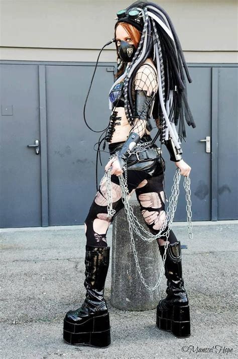 Cybergoth Cyberpunk Fashion Goth Rave Gothic Fashion