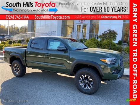 2021 Army Green Toyota Tacoma Trd Off Road Double Cab 4x4 140095156