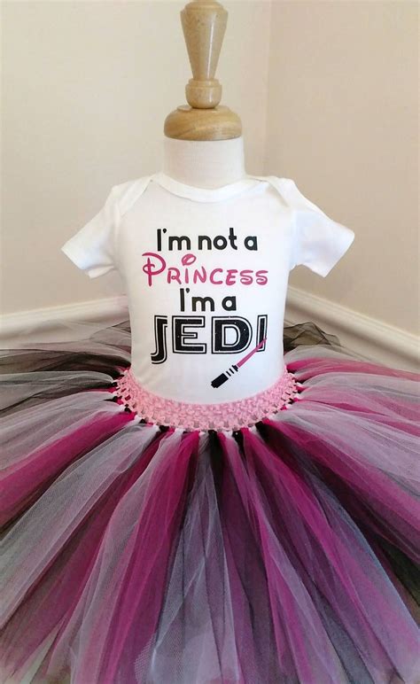Baby Girls Star Wars I'm A Jedi Outfit Jedi Custom Birthday Girls Onesie and Tutu Outfit | Jedi 