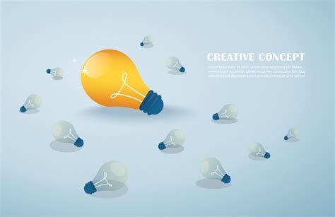 Premium Vector Creative Idea Light Bulbs